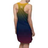 ThatXpression Fashion B2S Blue Wine Blend Designer Tunic Racerback Dress