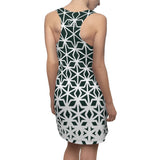 ThatXpression Fashion B2S Green White Designer Tunic Racerback Dress