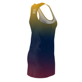 ThatXpression Fashion B2S Blue Wine Blend Designer Tunic Racerback Dress