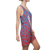 ThatXpression Fashion D'Cut Tennessee Red Teal Designer Tunic Racerback