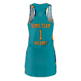 ThatXpression Fashion Miami Home Team Camo Racerback Jersey Dress