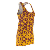ThatXpression Fashion B2S Wine Gold Designer Tunic Racerback Dress
