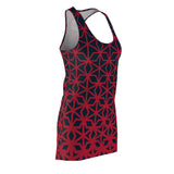 ThatXpression Fashion B2S Wine Navy Designer Tunic Racerback Dress
