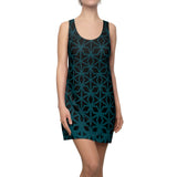 ThatXpression Fashion B2S Green Black Designer Tunic Racerback Dress