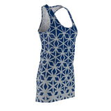 ThatXpression Fashion B2S Blue Gray Designer Tunic Racerback Dress