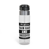 ThatXpression Fashion Fitness Train Hard and Takeover Sport Bottle, 20oz
