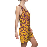 ThatXpression Fashion B2S Wine Gold Designer Tunic Racerback Dress