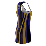 ThatXpression Fashion Navy Gold Enlarged Baltimore Racerback Dress