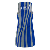 ThatXpression Fashion Blue Gray Enlarged Dallas Racerback Dress