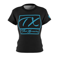 ThatXpression Fashion TX Teal Women's T-Shirt JU23I