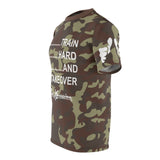 ThatXpression Fashion (T.H.A.T)Train Hard & Takeover Camo Fists Unisex Shirt XZ3T