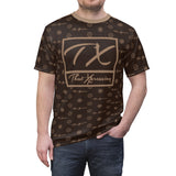 ThatXpression Fashion's Elegance Collection Brown and Tan Boxed Shirt