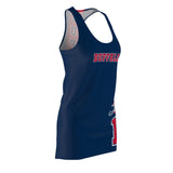 ThatXpression Fashion Buffalo Navy Red Themed Home Team Racerback Dress