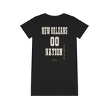 ThatXpression Fashion New Orleans Period Fan Nation Organic T-Shirt Dress P98J