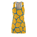 ThatXpression Fashion B2S Teal Gold Designer Tunic Racerback Dress
