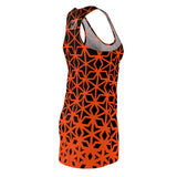 ThatXpression Fashion D'Cut Cincinnati Orange Black Designer Tunic Racerback