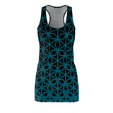 ThatXpression Fashion B2S Black Green Designer Tunic Racerback Dress