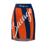 ThatXpression Fashion Denver Savage Striped Themed Women's Pencil Skirt 1YZF2