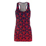 ThatXpression Fashion B2S Navy Red Designer Tunic Racerback Dress