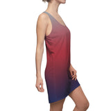 ThatXpression Fashion B2S Blue Red Designer Tunic Racerback Dress