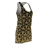 ThatXpression Fashion B2S Black Gold Designer Tunic Racerback Dress
