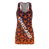 ThatXpression Fashion D'Cut Chicago Blue Orange Designer Tunic Racerback