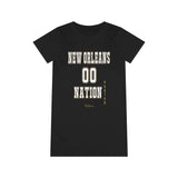 ThatXpression Fashion New Orleans Period Fan Nation Organic T-Shirt Dress P98J