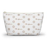 ThatXpression Fashion's Elegance Collection White and Tan Accessory Pouch