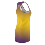 ThatXpression Fashion B2S Purple Gold Designer Tunic Racerback Dress