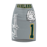 ThatXpression's Oakland Women's Baseball Pencil Skirt