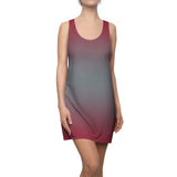 ThatXpression Fashion B2S Gray Red Designer Tunic Racerback Dress
