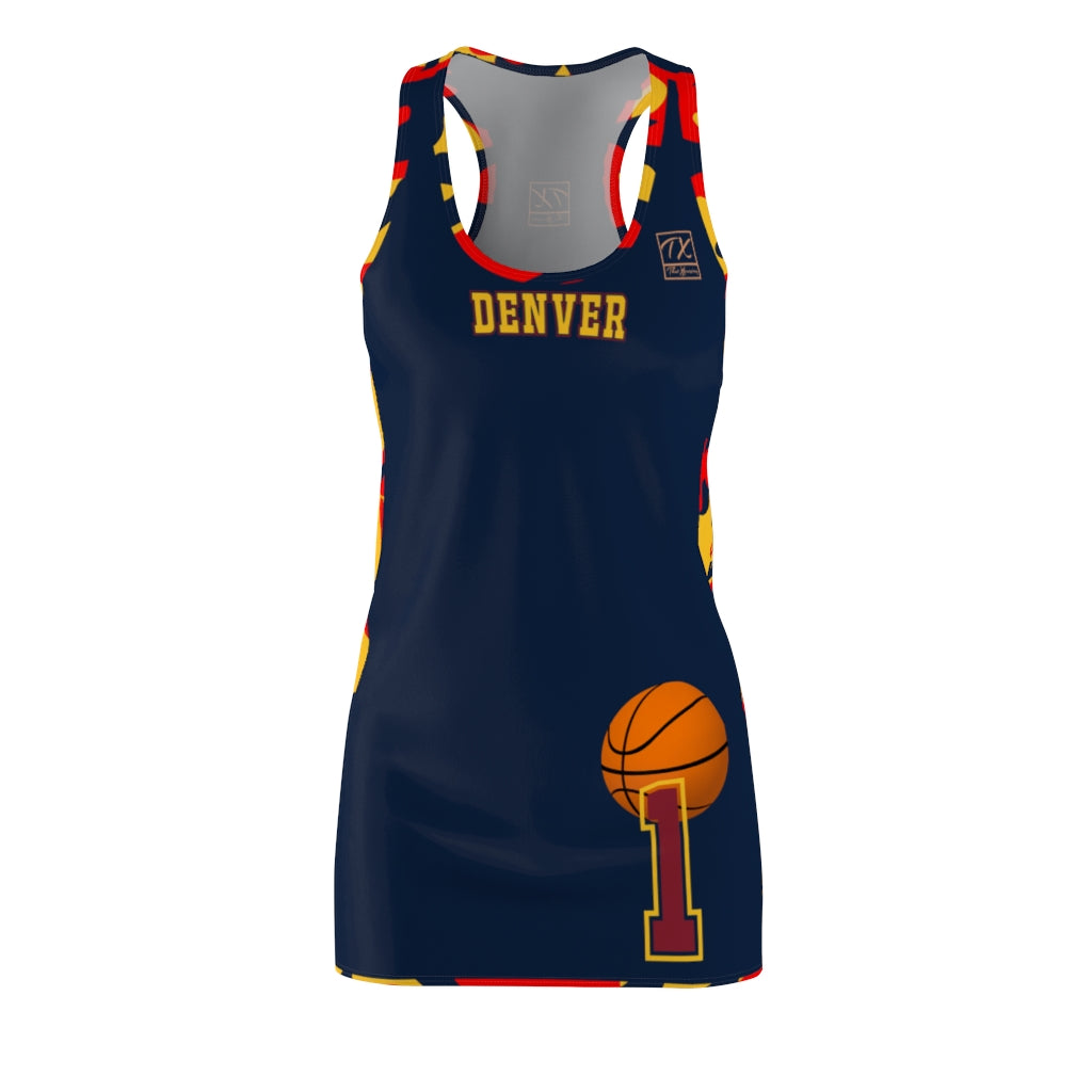 ThatXpression Home Team Denver Jersey Themed Dress