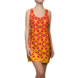 ThatXpression Fashion B2S Red Gold Designer Tunic Racerback Dress
