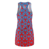 ThatXpression Fashion D'Cut Tennessee Red Teal Designer Tunic Racerback