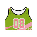 ThatXpression's Pink and Green Ai7 Sports Bra