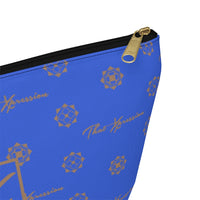 ThatXpression Fashion's Elegance Collection Royal and Tan Accessory Pouch