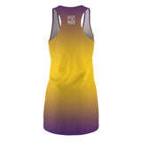 ThatXpression Fashion B2S Purple Gold Designer Tunic Racerback Dress