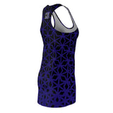 ThatXpression Fashion B2S Purple Black Designer Tunic Racerback Dress