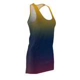 ThatXpression Fashion B2S Blue Wine Blend Designer Tunic Racerback Dress