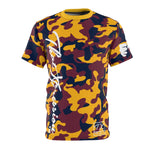 ThatXpression Fashion Navy Wine Gold Ultimate Camo Themed Unisex T-shirt XZ3T