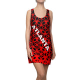 ThatXpression Fashion D'Cut Atlanta Black Red Designer Tunic Racerback