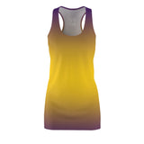ThatXpression Fashion B2S Purple Gold Designer Tunic Racerback Dress