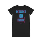 ThatXpression Fashion Miami Period Fan Nation Organic T-Shirt Dress P98J