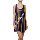 ThatXpression Fashion Navy Gold Enlarged Baltimore Racerback Dress