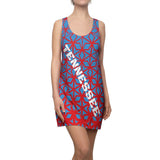 ThatXpression Fashion D'Cut Tennessee Red Teal Designer Tunic Racerback