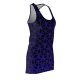 ThatXpression Fashion B2S Purple Black Designer Tunic Racerback Dress
