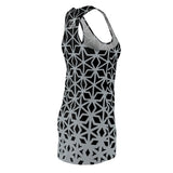 ThatXpression Fashion B2S Black Gray Designer Tunic Racerback Dress