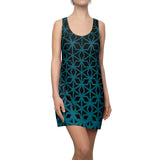 ThatXpression Fashion B2S Black Green Designer Tunic Racerback Dress