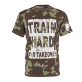 ThatXpression Fashion Train Hard & Takeover Camo Fists Unisex T-shirt CT73N