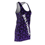ThatXpression Fashion D'Cut Baltimore Purple Black Designer Tunic Racerback
